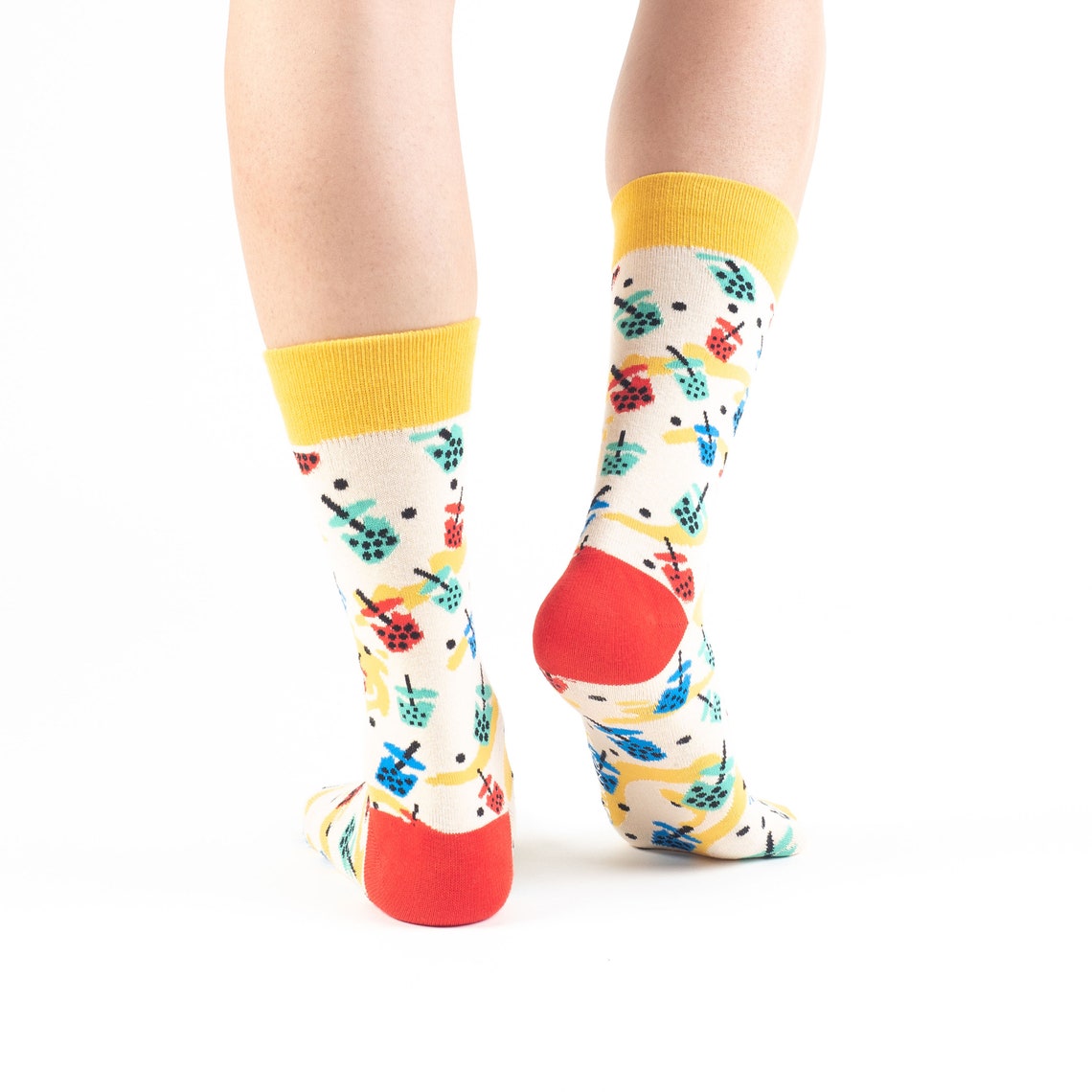 Boba Socks Crazy Socks Fun Socks Food Socks Gift Ideas | Etsy