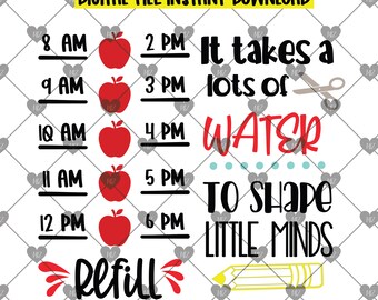 Download Teacher Water Svg Etsy