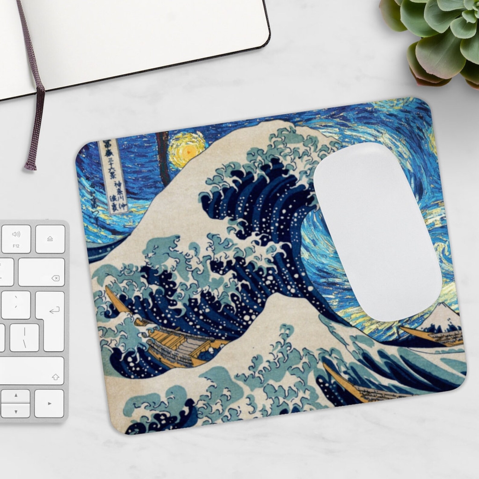 JAPANESE MOUSE PAD The Great Wave off KanagawaMouse Pad Etsy