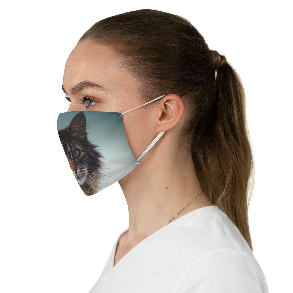 MAINE COON MASK Washable Face Mask Reusable Face Mask Half Etsy