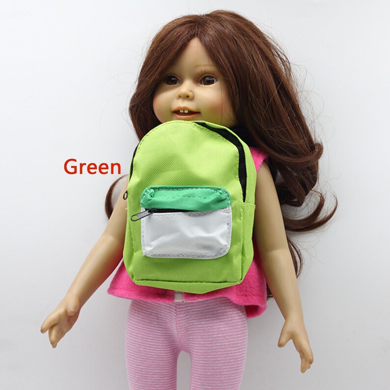 18 Inch Doll Backpack Zipper Opening School BagAmerican Girl Etsy