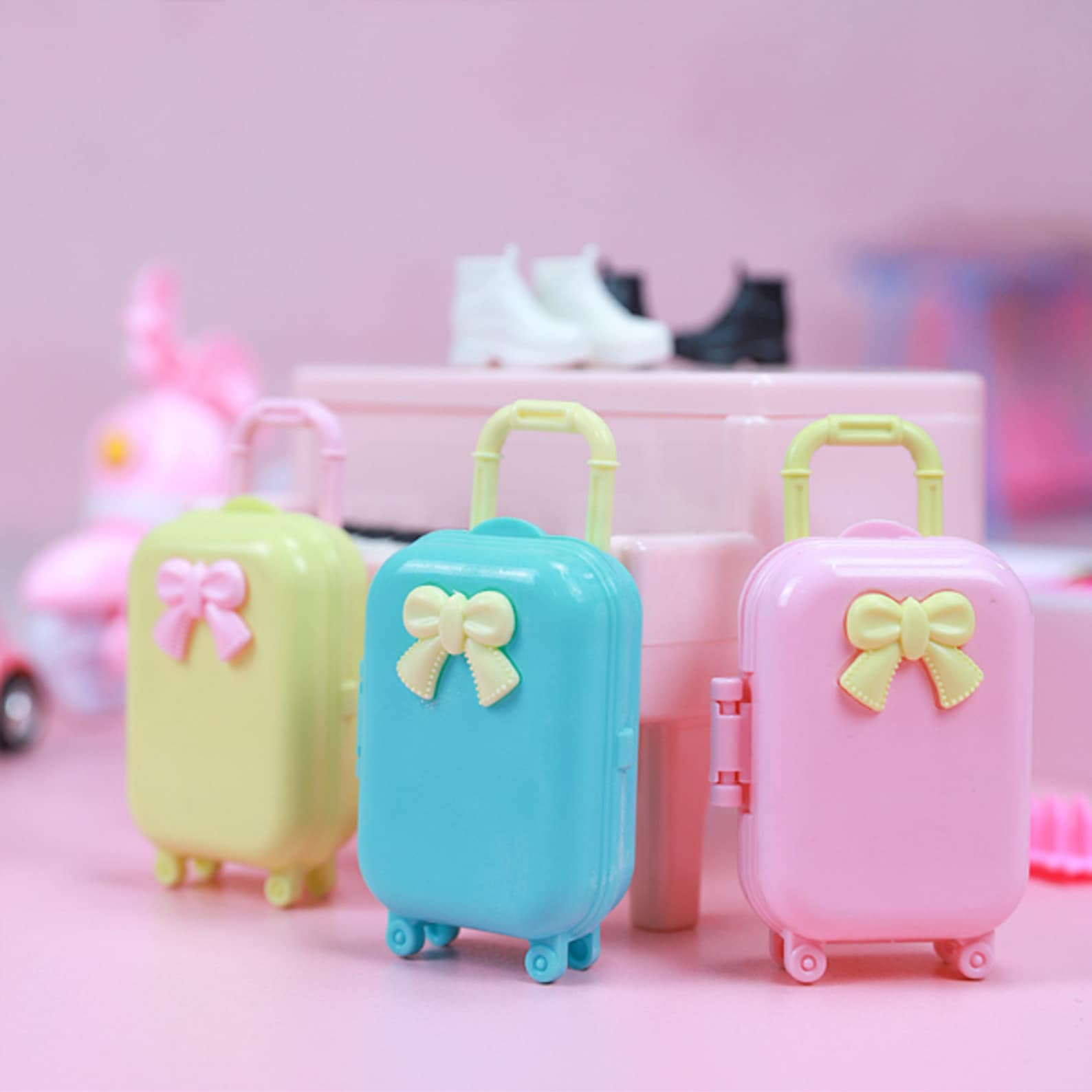 30cm Doll Suitcase Barbie Doll Suitcase with Bow Doll Etsy