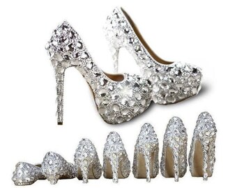 bling wedding trainers