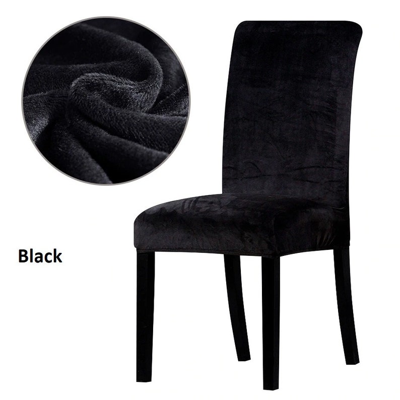 SALE Velvet Chair Slipcovers Dining Chair Cover Stretch Etsy