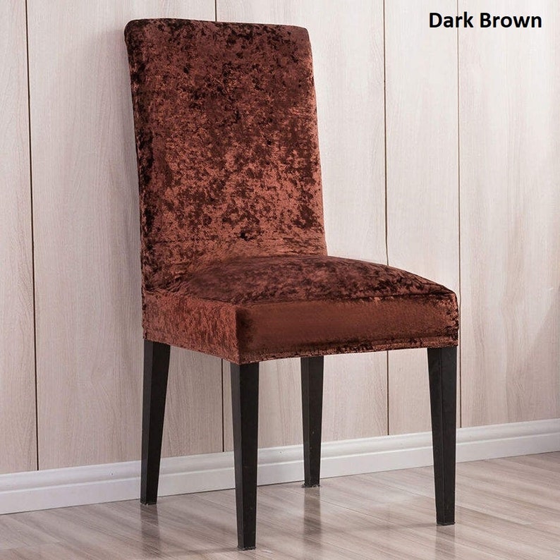 SALE Glam Velvet Chair Slipcovers Dining Chair Cover Etsy