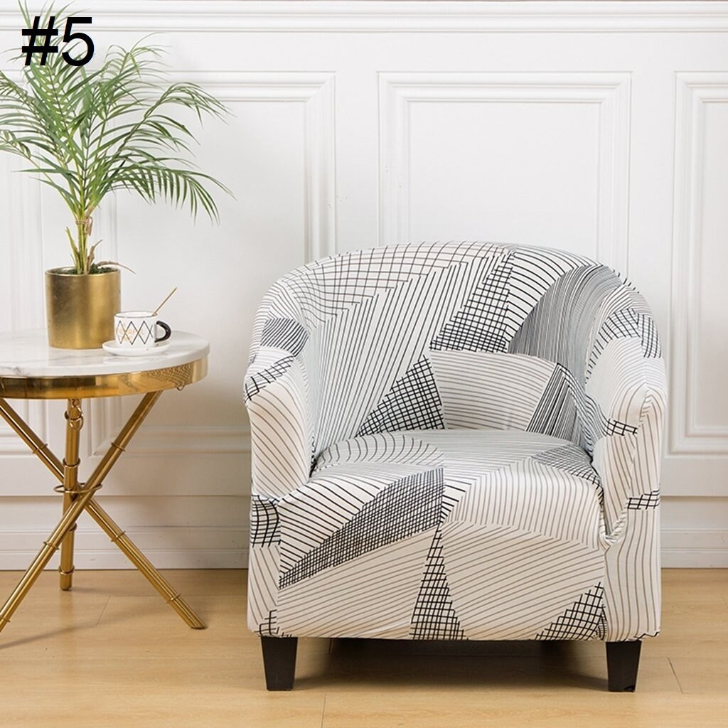 SALE Patterned Arm Chair Slipcovers Dining Chair Cover Etsy Australia