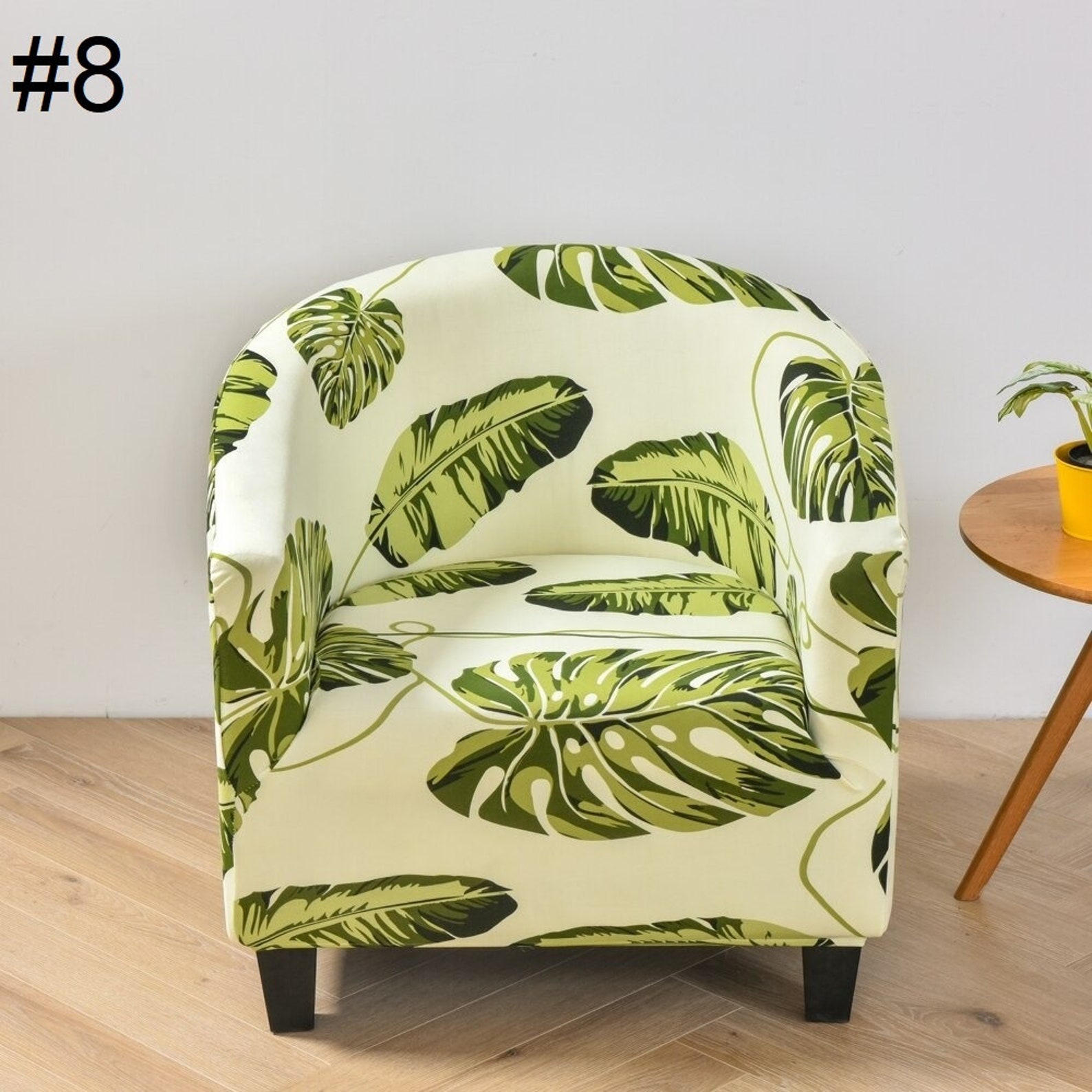 SALE Patterned Arm Chair Slipcovers Dining Chair Cover Etsy Australia