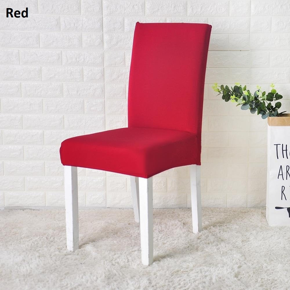 Sale Solid Color Chair Slipcovers Spandex Dining Chair Etsy