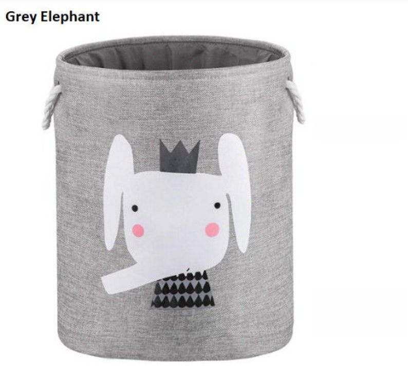 SALE Minimalist Toy Storage Basket Animal Theme Toy Hamper Etsy