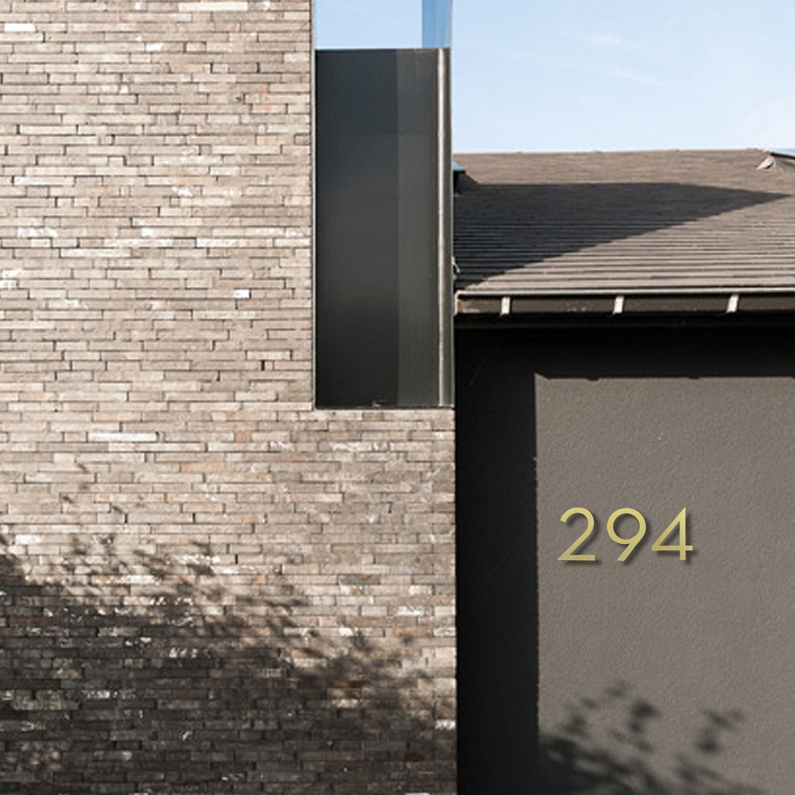 SALE Large Gold/brass Color House Numbers/ Flush or Floating Etsy