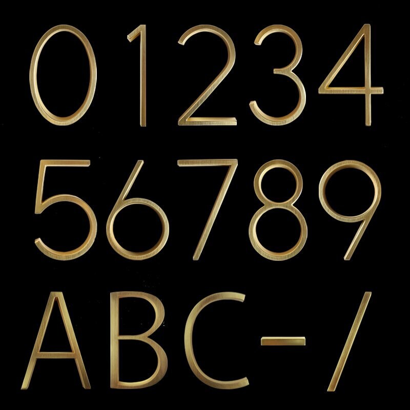 SALE GOLD/ BRASS Color House Numbers/ Floating Look/ Anti Etsy Australia