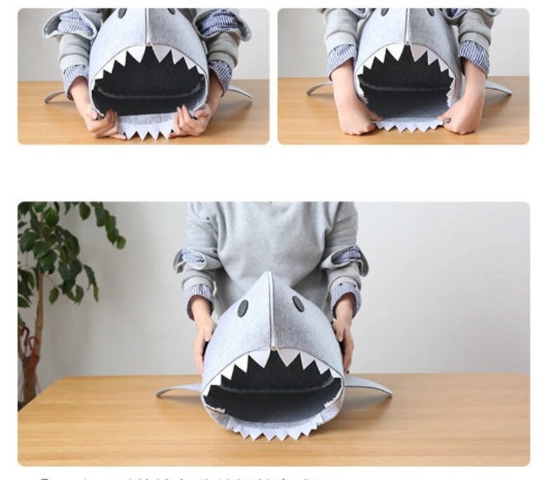 SALE Shark Attack Felt DIY Laundry Hamper Laundry Basket Etsy Australia