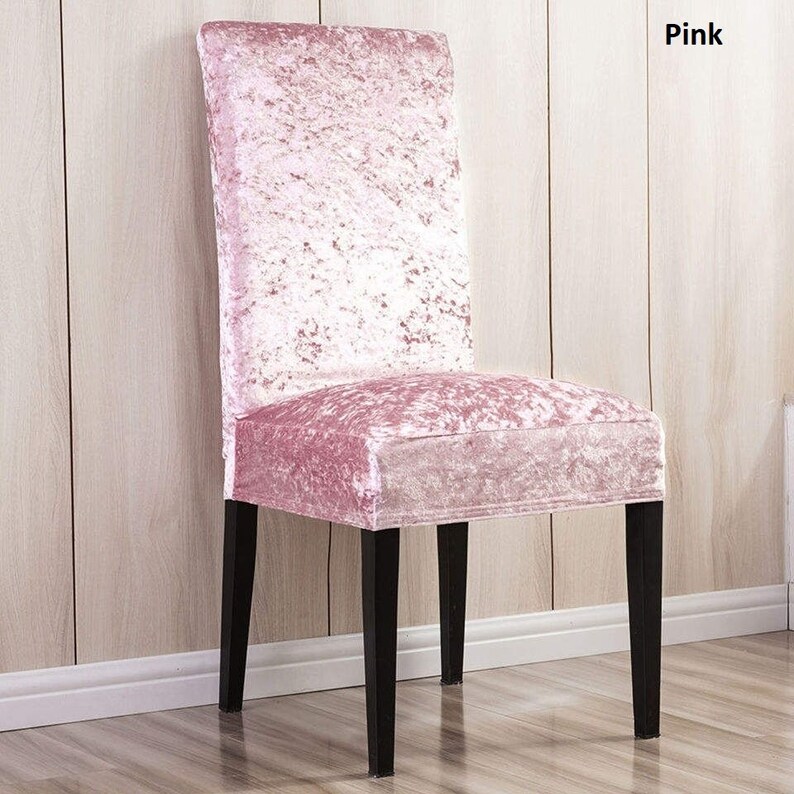 SALE Glam Velvet Chair Slipcovers Dining Chair Cover Etsy