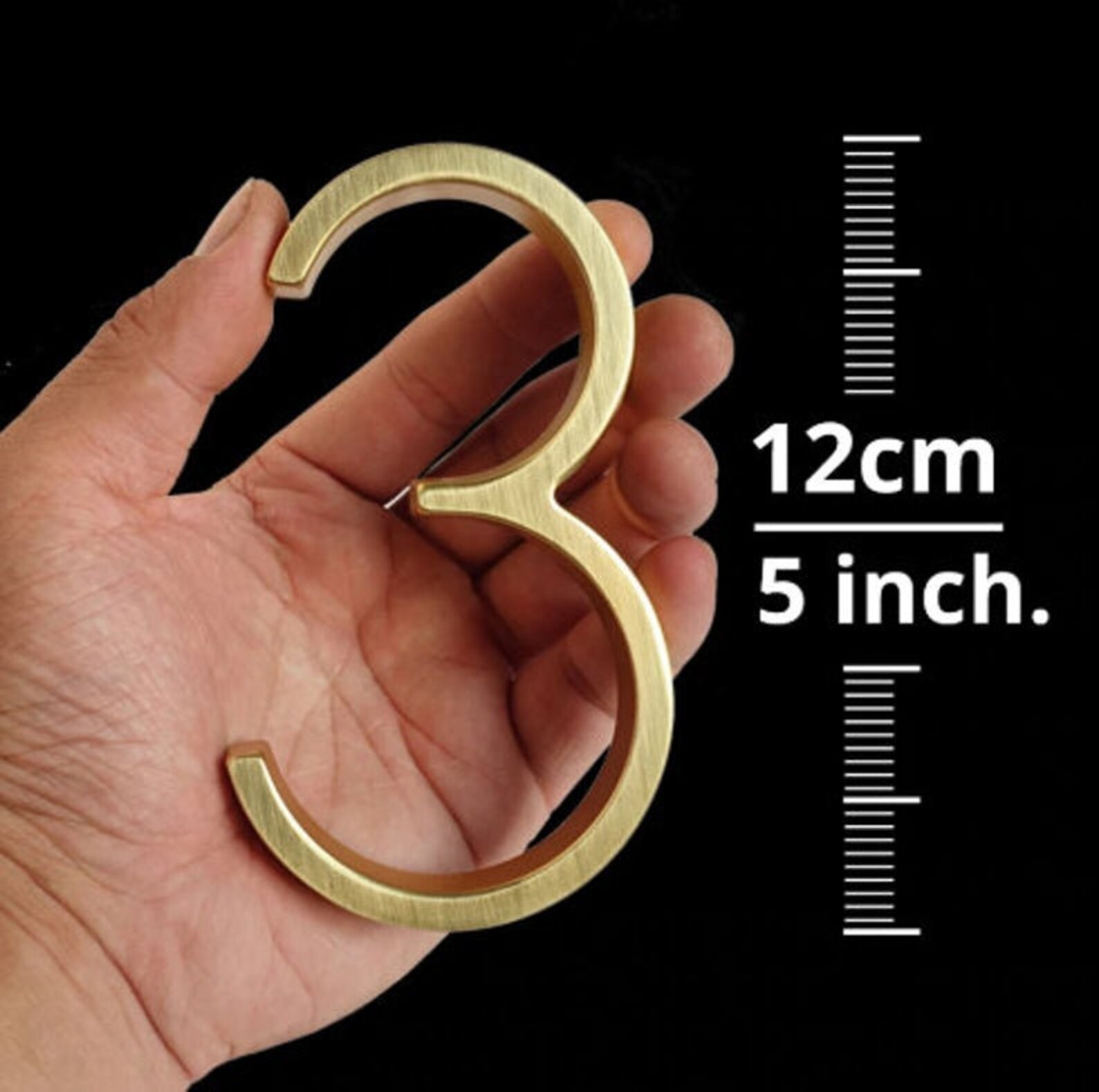 SALE GOLD/ BRASS Color House Numbers/ Floating Look/ Anti Etsy