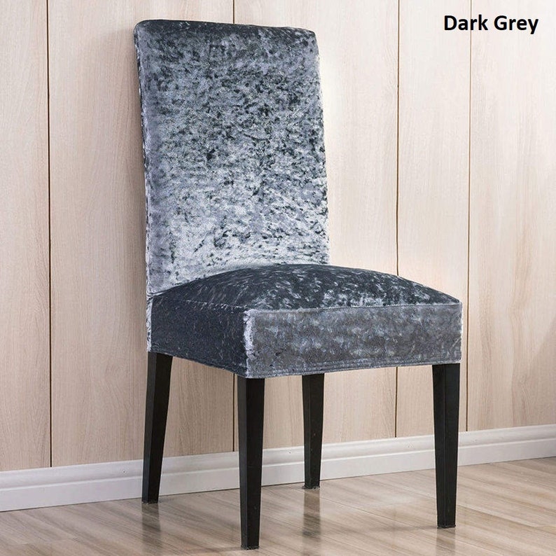 SALE Glam Velvet Chair Slipcovers Dining Chair Cover Etsy
