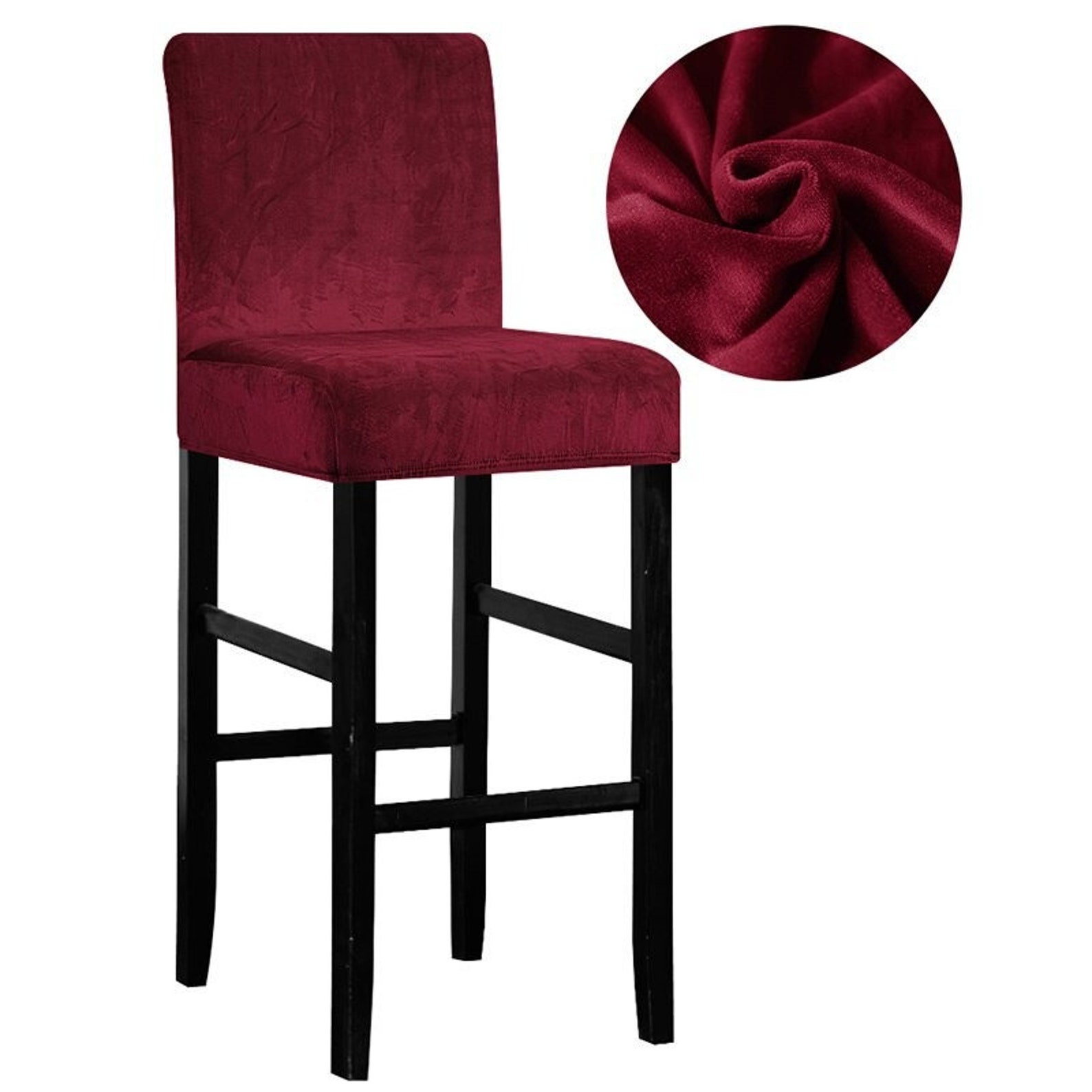 SALE Velvet Bar Stool Chair Cover Small Chair Slipcovers Etsy