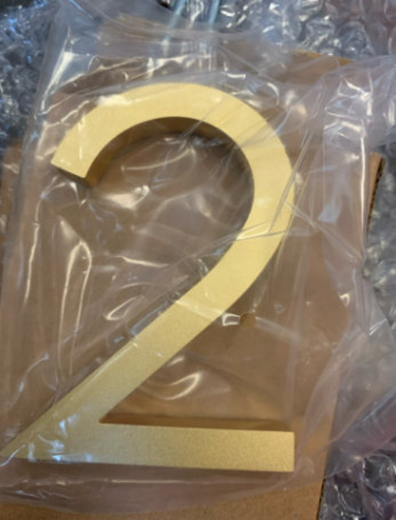 SALE Large Gold/brass Color House Numbers/ Flush or Floating Etsy