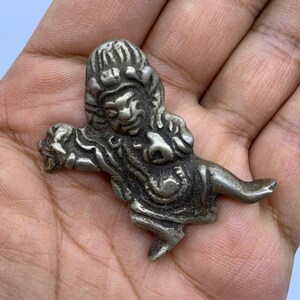Tibetan Thokcha- Bronze Wrathful Vajrapani Amulet- Protection Talismans- Nepal