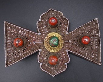 Antique Himalayan Hair Ornaments-Tibet 19th c