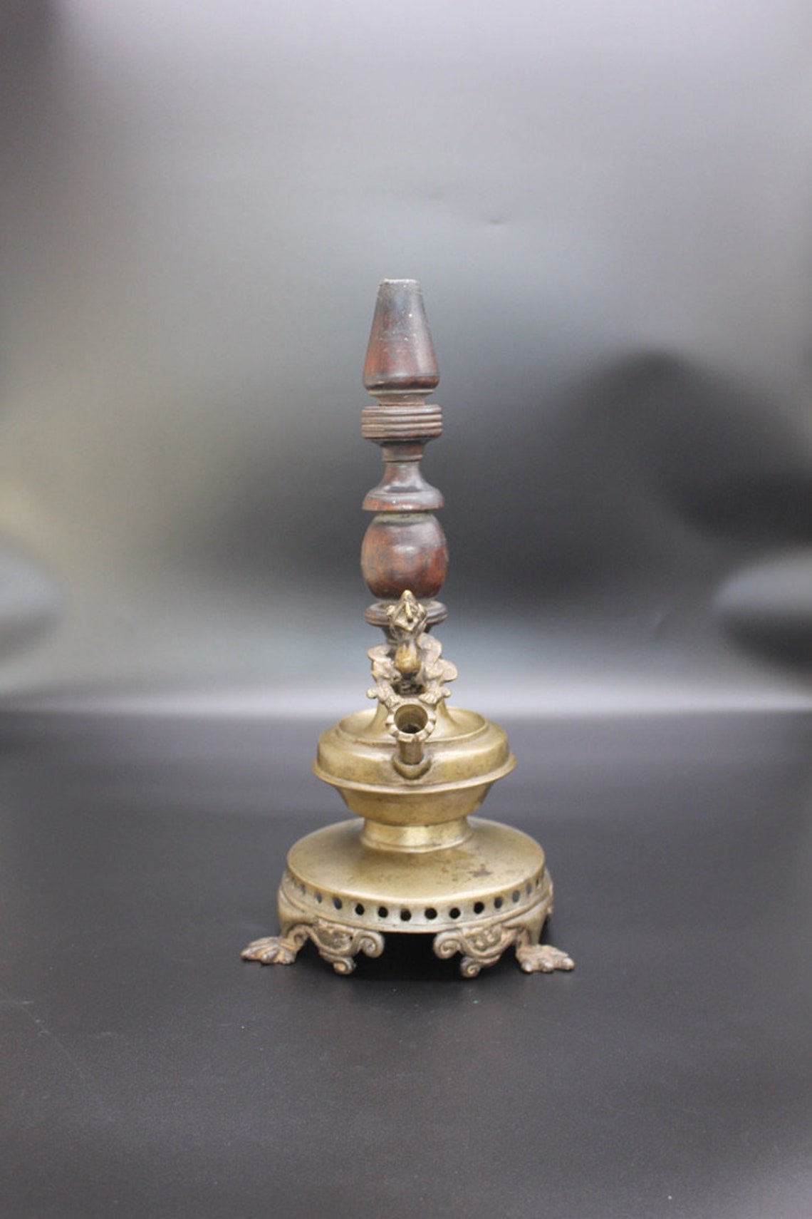 Antique Bronze Hookah Base Nepal 19th C Etsy