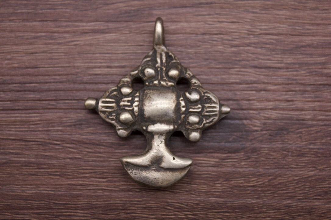 Tibetan Thokcha- Bronze Kartika Amulet- Protection Talismans