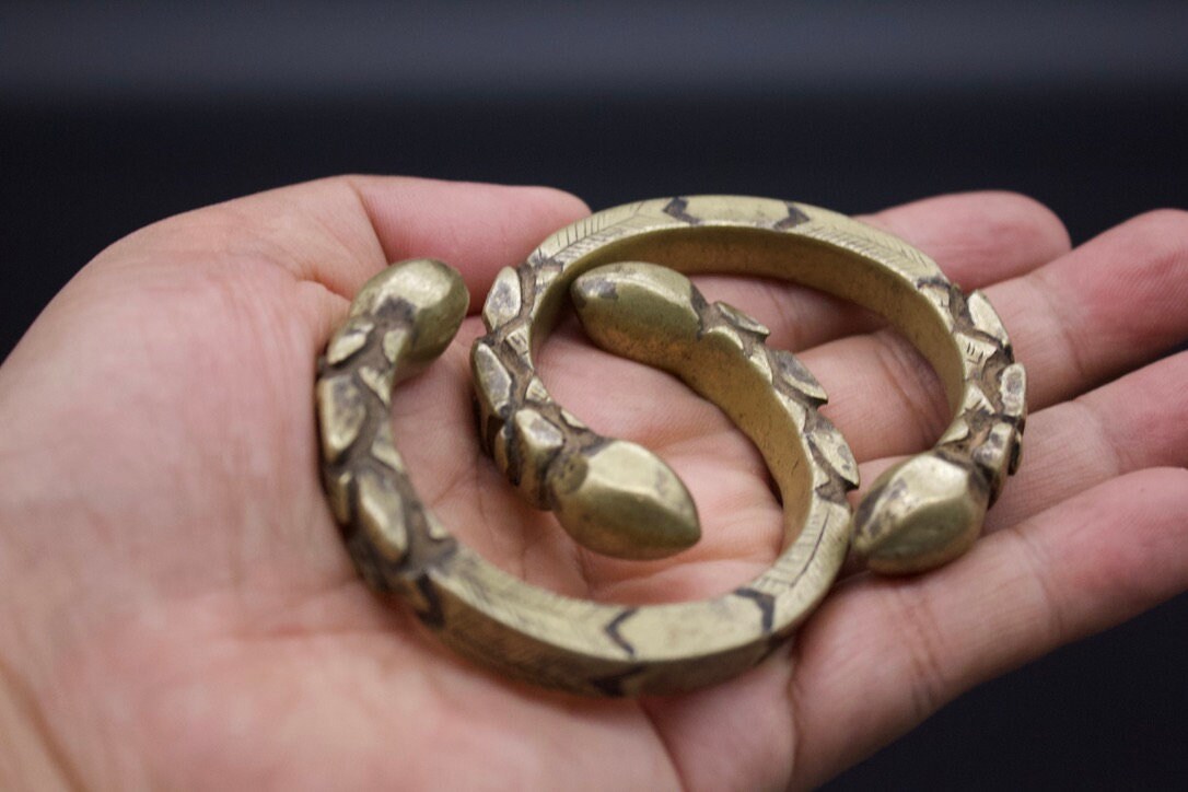 Ethnic Mix Metal Bracelet- Bunge Bala- Tribal Jewelry- Nepal 19th c