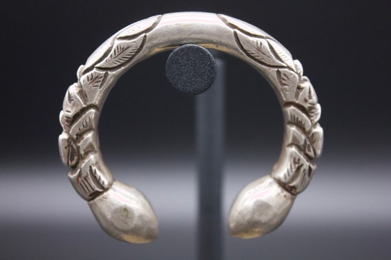 Ethnic Nepali solid Silver Bracelet- Bunge Bala- … - image 4