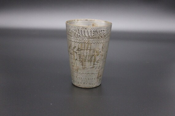 Vintage Lassi Cup - Nickel Plated Brass - Early 20th Century Vintage Lassi Cup - Nickel Plated Brass - Early 20th Century