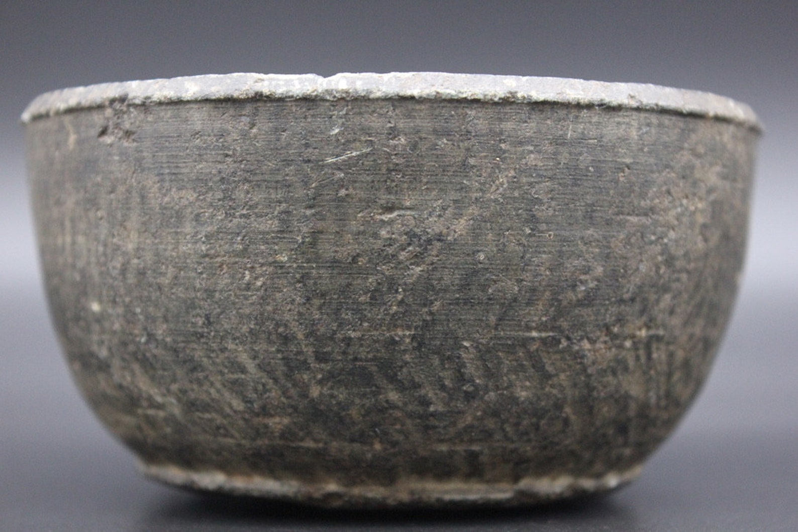 Ancient Black Stone Bowl nepal 18th C Etsy