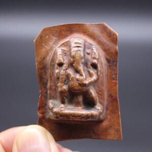 Antique Four Arms Dancing Ganesha- Repousse&#39; - Nepal -19° c