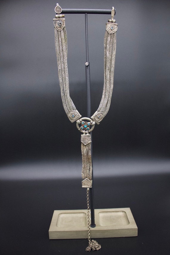 Antique Tibetan Silver Alloy Gyenzen- Women Belt … - image 2