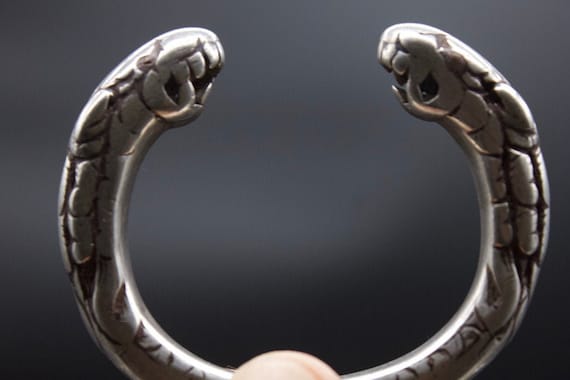 Ethnic Nepali solid Silver Bracelet- Bunge Bala- T