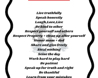 Reglas de la casa, ríe, ama, vive