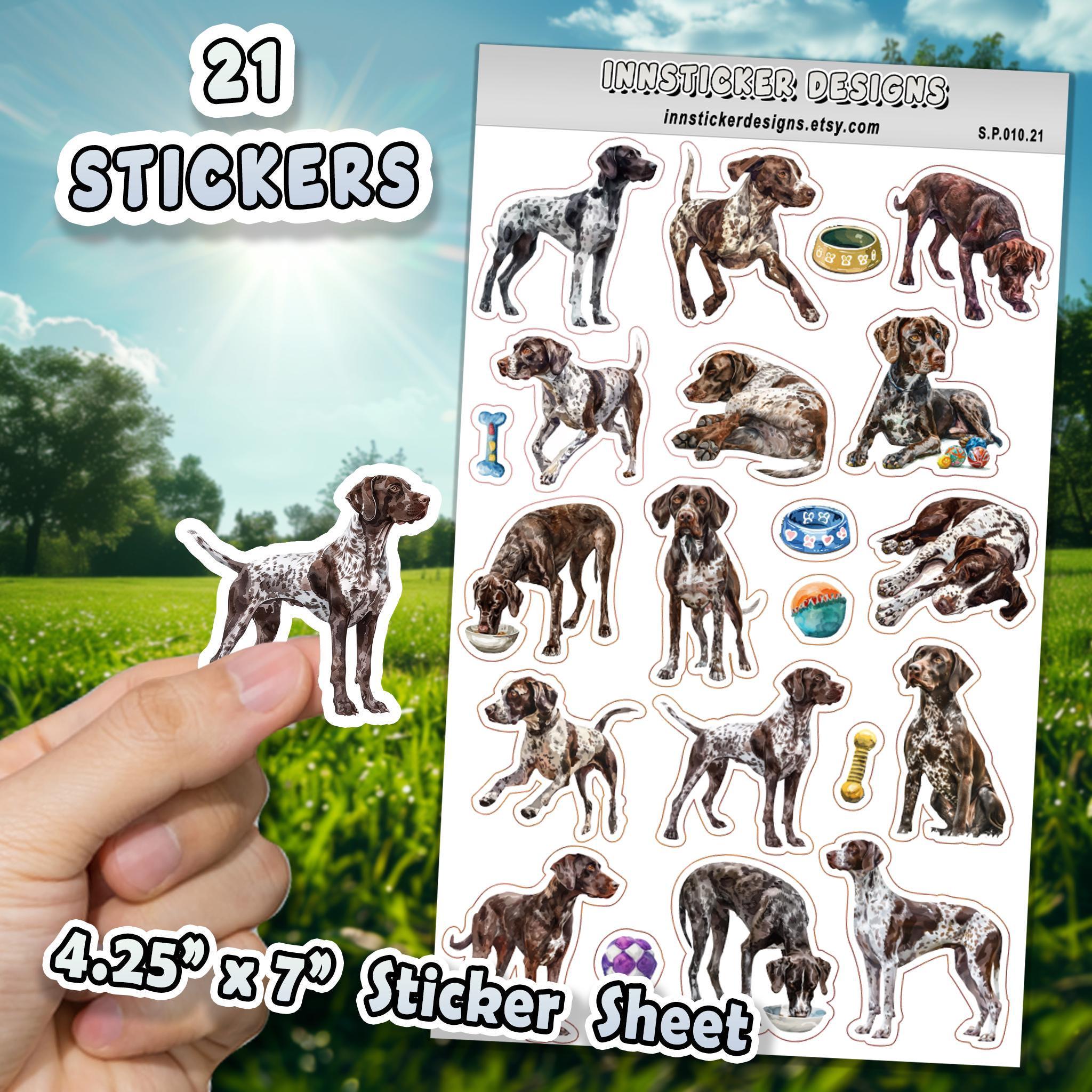 German Shorthaired Pointer Stickers for Journals, Scrapbooks, Planners ...