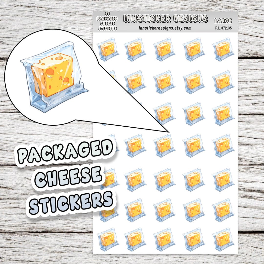 Sticker Queso Cheese Stickers, Food Icon Planner Stickers, Journals, Scrapbooks ...