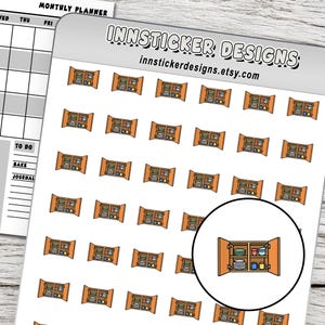 Organize Cabinet Planner Stickers, Kitchen Chore Stickers, Functional 1/2 Inch Matte Sticker Sheet, Reminder Stickers for Planners, Journals