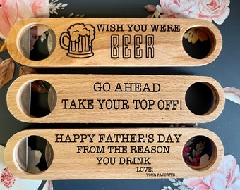 Wood Bottle Opener Engraved~ Personalized Bottle Opener~Personalized Gift~ Gift for Any Occasion~Bar Gifts