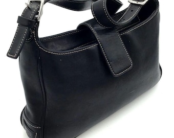 Coach Hampton Hobo Bag Black Glove Leather Horsebit Hardware - Etsy