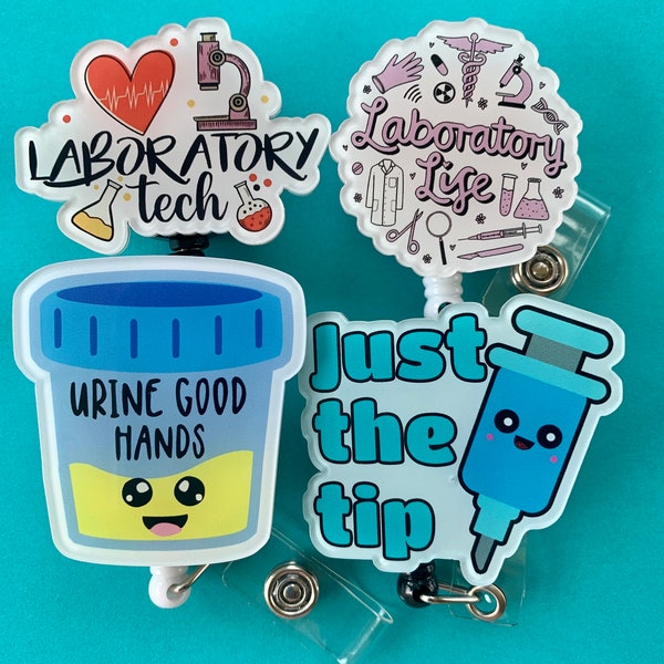 Med Tech, Lab Tech, Lab week, Lab Gift, Tech Badge, Nurse Badge, Phlebotomist Gift, Phlebotomist Badge, Lab Tech Badge