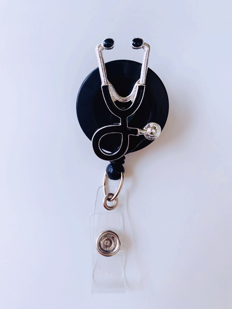 Stethoscope Retractable Badge Reel Holder Nurse Badge Holder Etsy