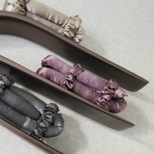 Luxurious Pure Silk Hair Curler for Curly Wavy Hair | Silk Heatless Curls | PLUM WINE | Heatless hair Styling | Silk Hair Curling