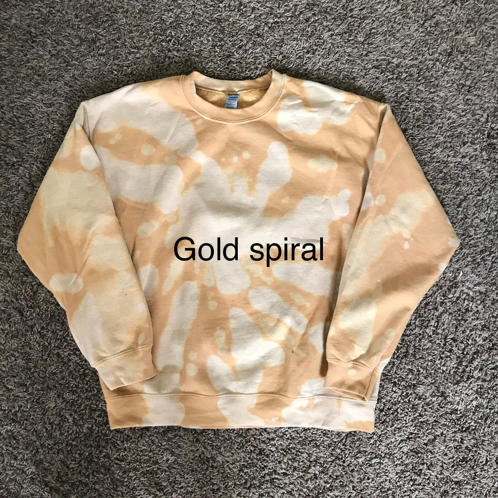 Homemade BleachDyed Crewneck Sweatshirt Etsy