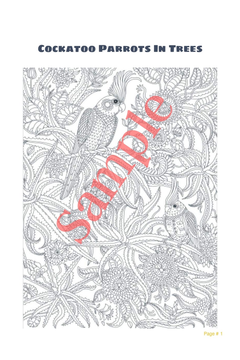 Wildlife Coloring Pages - Etsy