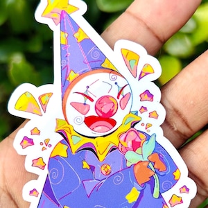 Adesivo à prova d'água detalhado de Sprite de estrela - Dreamcore/Clowncore