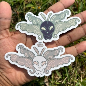 Skull Moths // Moth Stickers // Death Moth // Creepy Cute // Kidcore ...