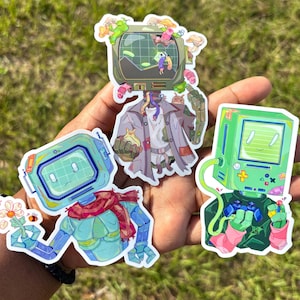 The Lonely robots- detailed cyber core  waterproof robot  stickers
