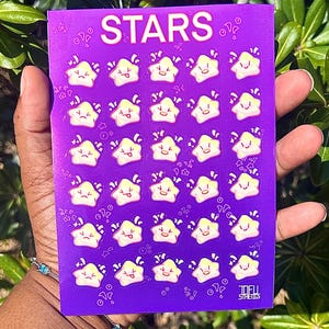 STARS - 日記を書くための夢のようなかわいいステッカーシート