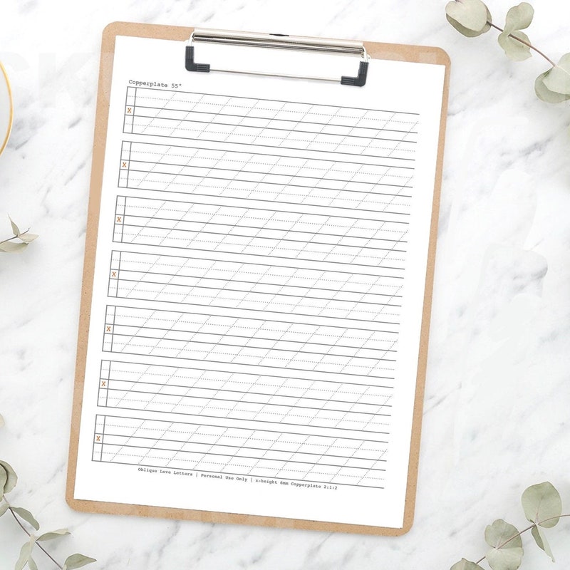 FREE PRINTABLE COPPERPLATE PRACTICE SHEETS visual data 8