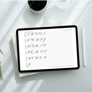 Blank Slanted Copperplate Calligraphy Worksheet PDF and JPG File ...