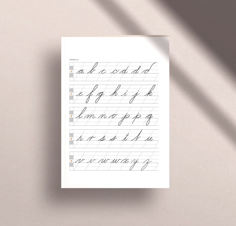Digital Cursive Handwriting Practice Worksheet Printable PDF | US ...